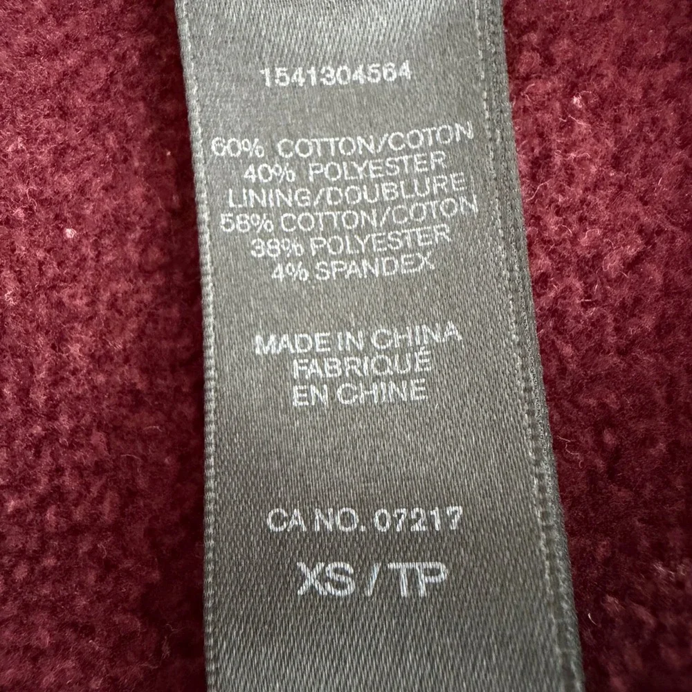 Warehouse One Hoodie Burgundy Womens Size XS whimsigoth Witchy Celestial Moon - Picture 6 of 7